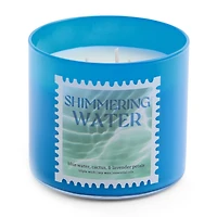 Distant Lands 14oz Shimmering Water 3-Wick Scented Jar Candle