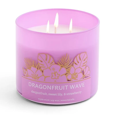 Distant Lands 14oz Dragonfruit Wave 3-Wick Scented Jar Candle