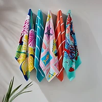 Outdoor Oasis Beach Stamps Print Beach Towel