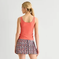 Arizona So Smooth Womens Juniors Scoop Neck Sleeveless Tank Top