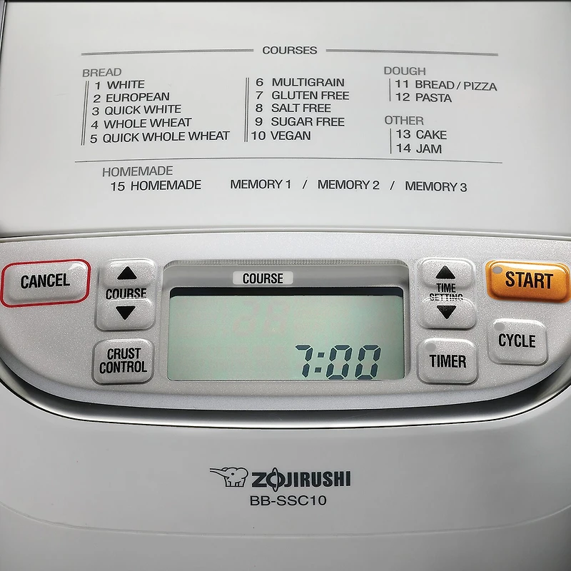 Zojirushi Rectangular Shaped Bread Maker