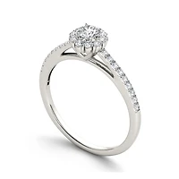 CT.T.W. Natural Diamond 10K White Gold Engagement Ring
