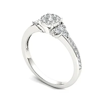 CT.T.W. Natural Diamond 10K White Gold Engagement Ring