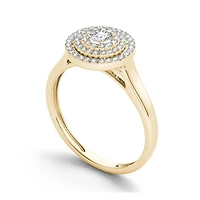 1/2 CT.T.W. Natural Diamond 10K Yellow Gold Engagement Ring