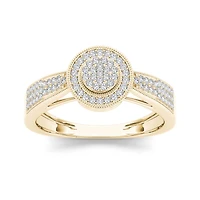 1/4 CT.T.W. Natural Diamond 10K Yellow Gold Engagement Ring