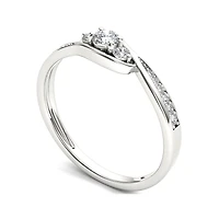 1/ CT.T.W. Natural Diamond 10K Gold 3-Stone Engagement Ring