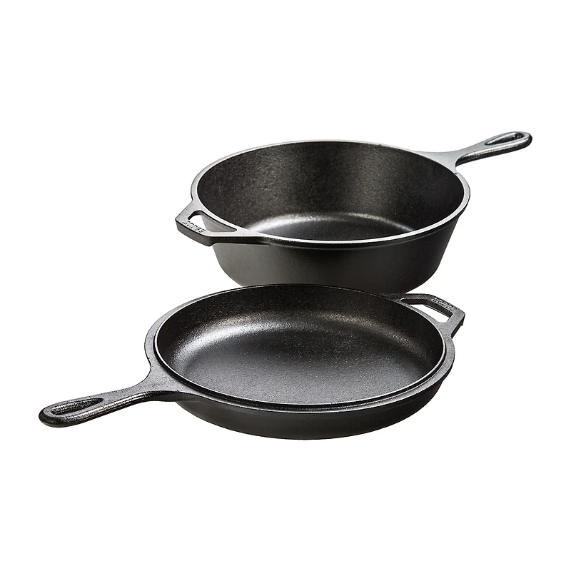 Lodge Cookware 3.2" Cast Iron Combo Cooker Set