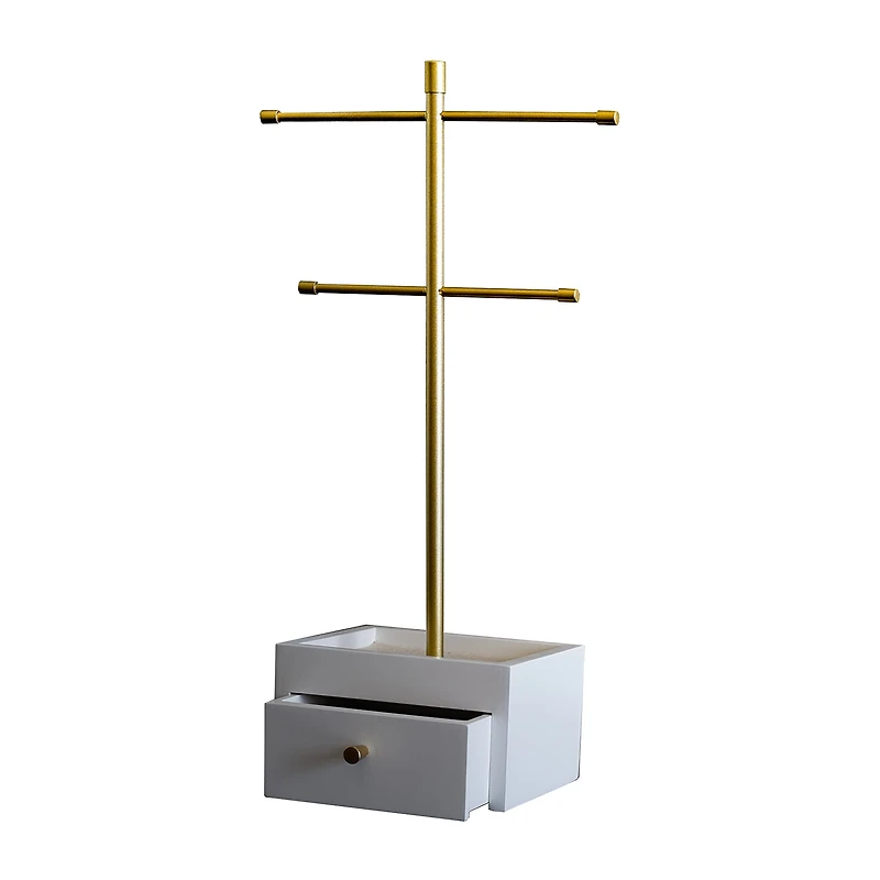 Hives And Honey Aria White Jewelry Stand