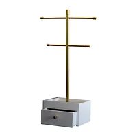 Hives And Honey Aria White Jewelry Stand