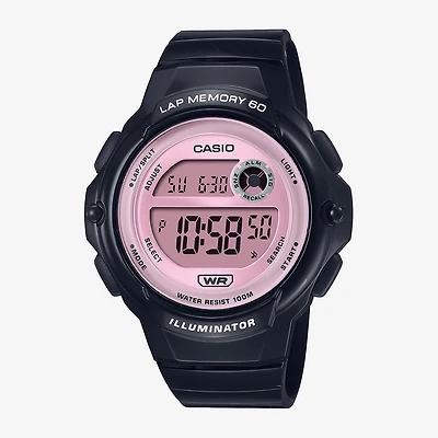 Casio Womens Digital Black Strap Watch Lws1200h-1a2v