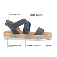Journee Collection Womens Caroline Wedge Sandals