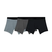Fruit of the Loom Premium Cotton Stretch Mens 3 Pack Support Pouch Boxer Briefs 3jcsbb76