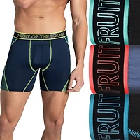 Fruit of the Loom Premium 360 Stretch Max Flex Zones Mens 3 Pack Support Pouch Boxer Briefs Stj3mf1