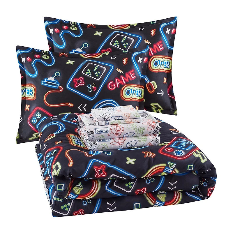 INK+IVY Kids Level Up Complete Bedding Set with Sheets