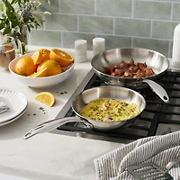 Henckels Aragon Stainless Steel 2-pc. Frypan Set