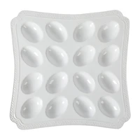 Martha Stewart Square Deviled Egg Stoneware Serving Plate