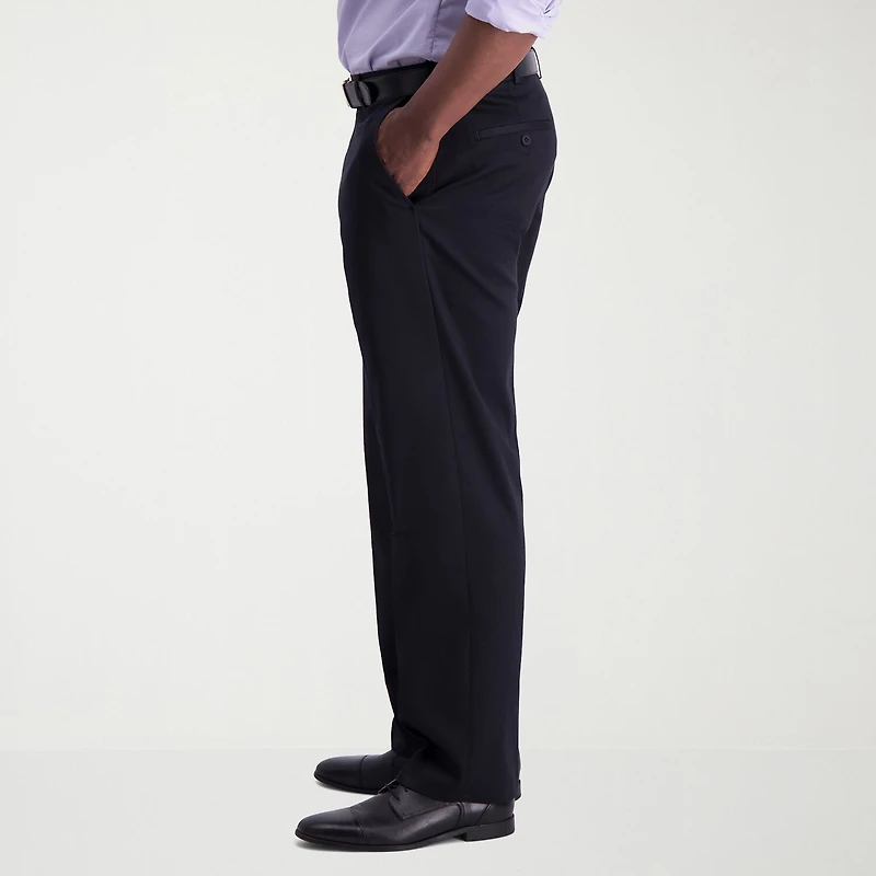 Haggar Iron Free Premium Khaki Mens Classic Fit Flat Front Pant