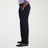 Haggar Iron Free Premium Khaki Mens Classic Fit Flat Front Pant
