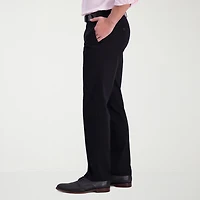 Haggar Iron Free Premium Khaki Mens Comfort Waistband Straight Fit Flat Front Pant
