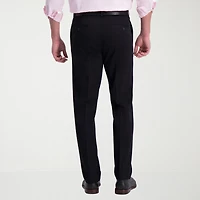 Haggar Iron Free Premium Khaki Mens Comfort Waistband Straight Fit Flat Front Pant