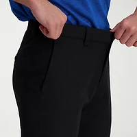 Haggar Cool Right Performance Flex Mens COMFORT WAISTBAND Straight Fit Flat Front Pant