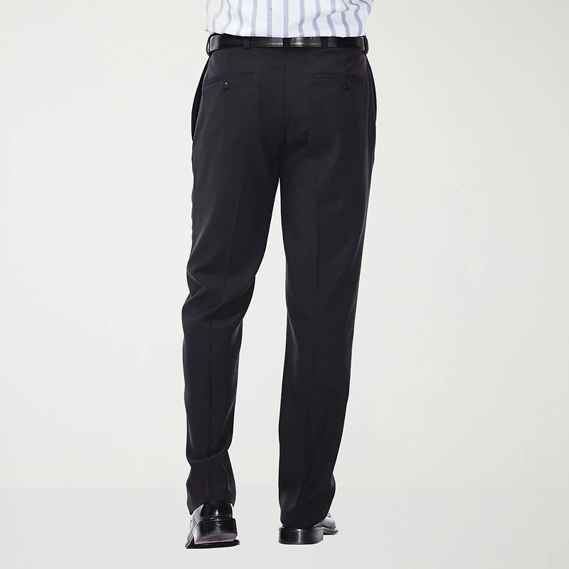 Haggar E-CLO Stria Mens Classic Fit Dress Flat Front Pant