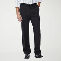 Haggar E-CLO Stria Mens Classic Fit Dress Flat Front Pant