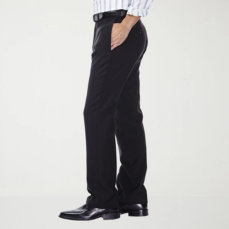 Haggar E-CLO Stria Mens Classic Fit Dress Flat Front Pant