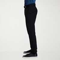 Haggar Cool Right Performance Flex Mens Comfort Waistband Slim Fit Flat Front Pant