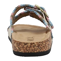 Mia Girl Lil Chrisse Little & Big Kid Girls Adjustable Strap Footbed Sandals