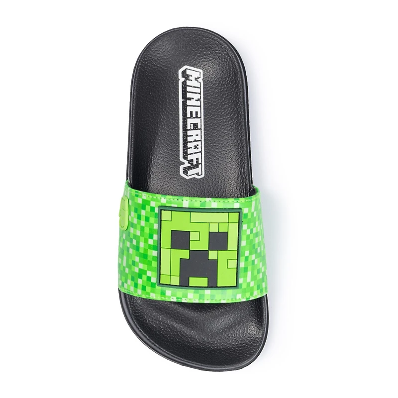 Minecraft Little & Big Kid Boys Slide Sandals