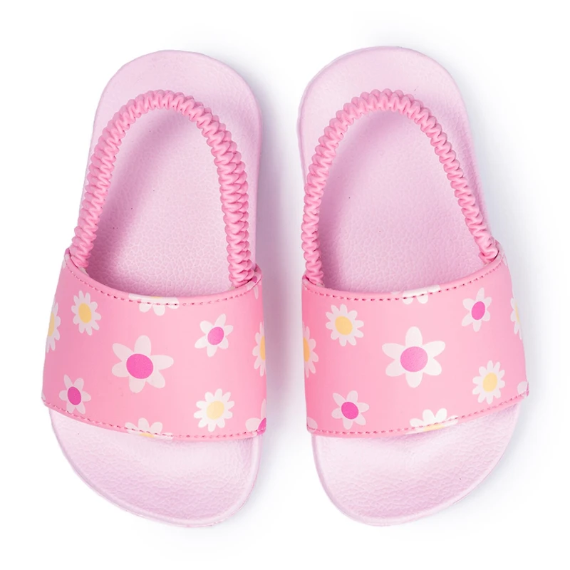 Ground Up Toddler Girls Flower Slide Sandals