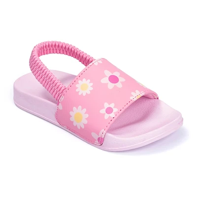 Ground Up Toddler Girls Flower Slide Sandals