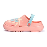 Ground Up Beach Vibes Little & Big Kid Unisex Round Closed Toe Clogs