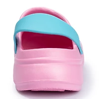 Ground Up Seashell Little & Big Kid Girls Round Closed Toe Clogs