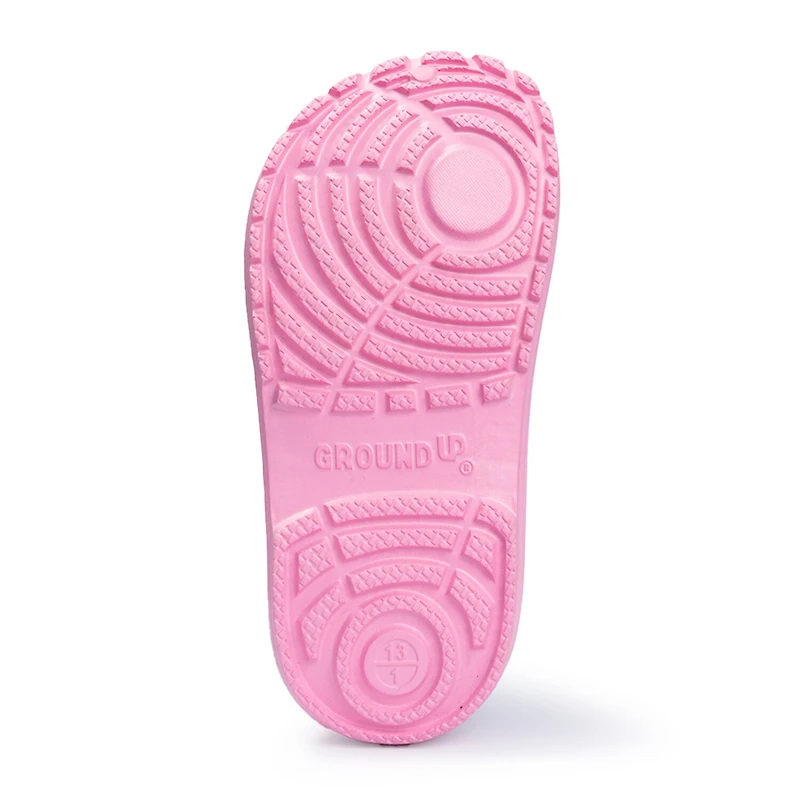 Ground Up Seashell Little & Big Kid Girls Round Closed Toe Clogs