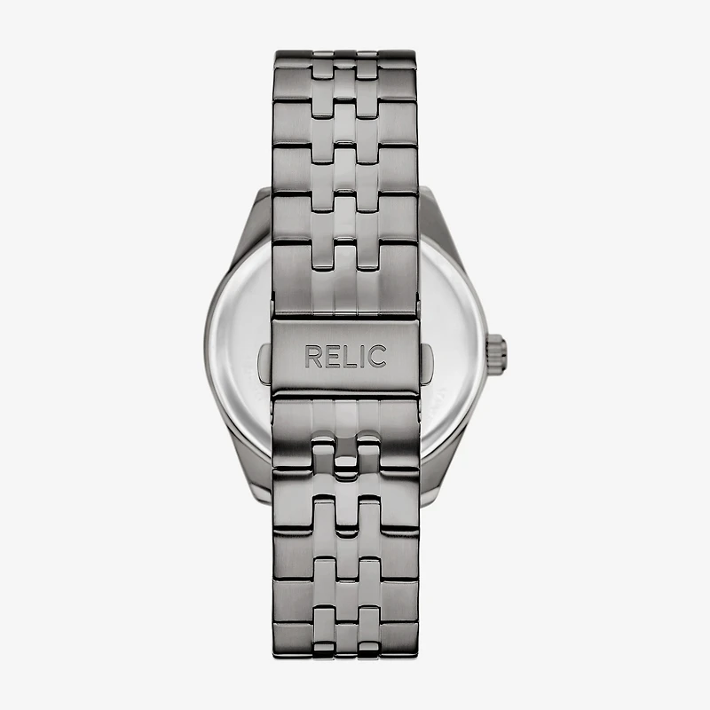 Relic By Fossil Mens Black 2-pc. Watch Boxed Set Zr97032