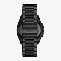 Relic By Fossil Mens Black Stainless Steel Bracelet Watch Zr12676