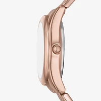 Relic By Fossil Womens Rose Goldtone 3-pc. Watch Boxed Set Zr97031