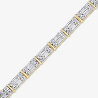 Womens 3 CT. T.W. Lab Grown White Diamond 10K Gold Tennis Bracelet