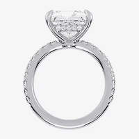 (G-H / Si1-Si2) Womens 2 1/4 CT. T.W. Lab Grown White Diamond 14K Gold Side Stone Engagement Ring