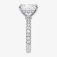 (G-H / Si1-Si2) Womens 2 1/4 CT. T.W. Lab Grown White Diamond 14K Gold Side Stone Engagement Ring
