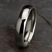 Mens 10K Yellow Gold 5MM Comfort-Fit Wedding Band