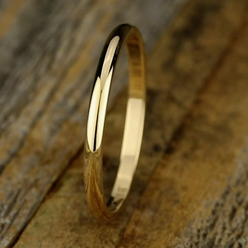 Womens 2MM Gold Wedding Band