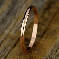 Womens 2MM Gold Wedding Band