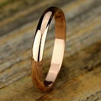 Womens 3MM 10K Gold Wedding Band