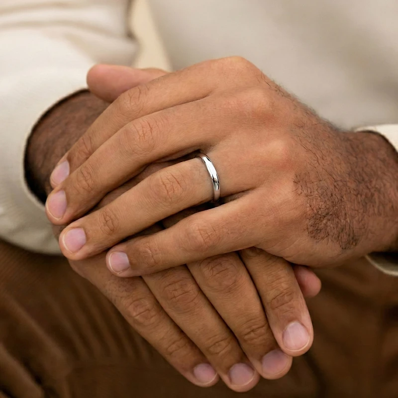 Unisex Adult 3MM Platinum Wedding Band