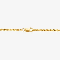 Womens 14K Gold 20 Inch Rope Chain Necklace