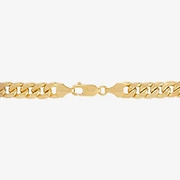 Made in Italy Mens 10K Gold 22 Inch Cuban Chain Necklace