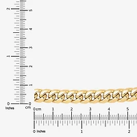 Made in Italy Mens 10K Gold 22 Inch Cuban Chain Necklace
